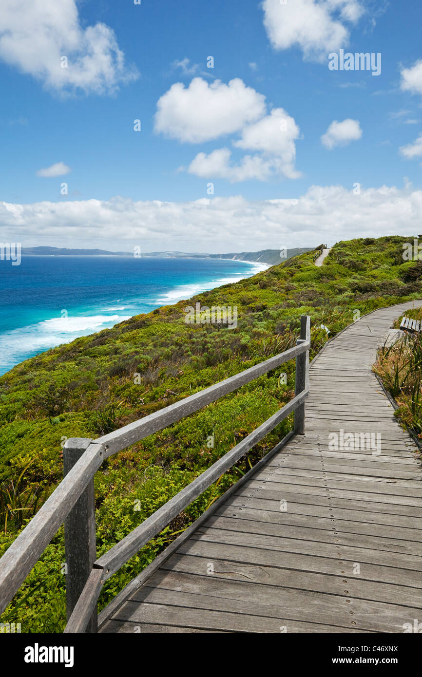 Paysages côtiers le long de la piste Bibbulmun. Torndirrup National Park, Albany, Australie occidentale, Australie Banque D'Images