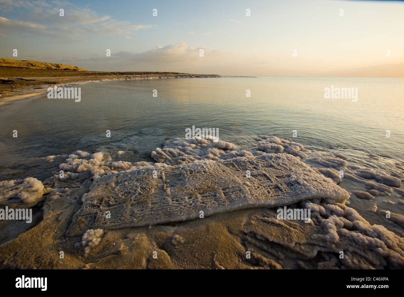 Photographie du paysage de la mer Morte Banque D'Images