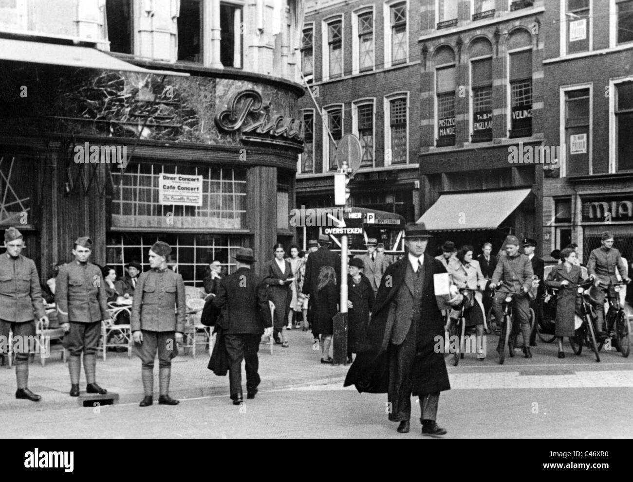 Seconde Guerre mondiale : Front de l'Ouest. Les Pays-Bas sous l'occupation allemande, 1940 - 1944 Banque D'Images