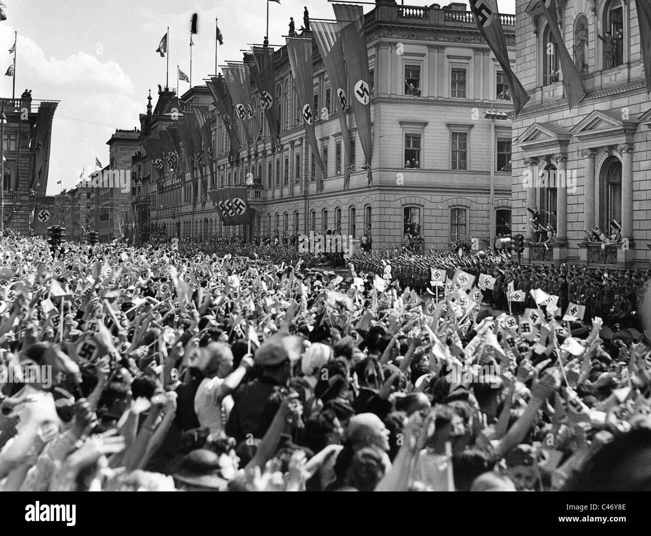 Défilé de la victoire berlin juillet 1940 allemagne nazie Banque de ...