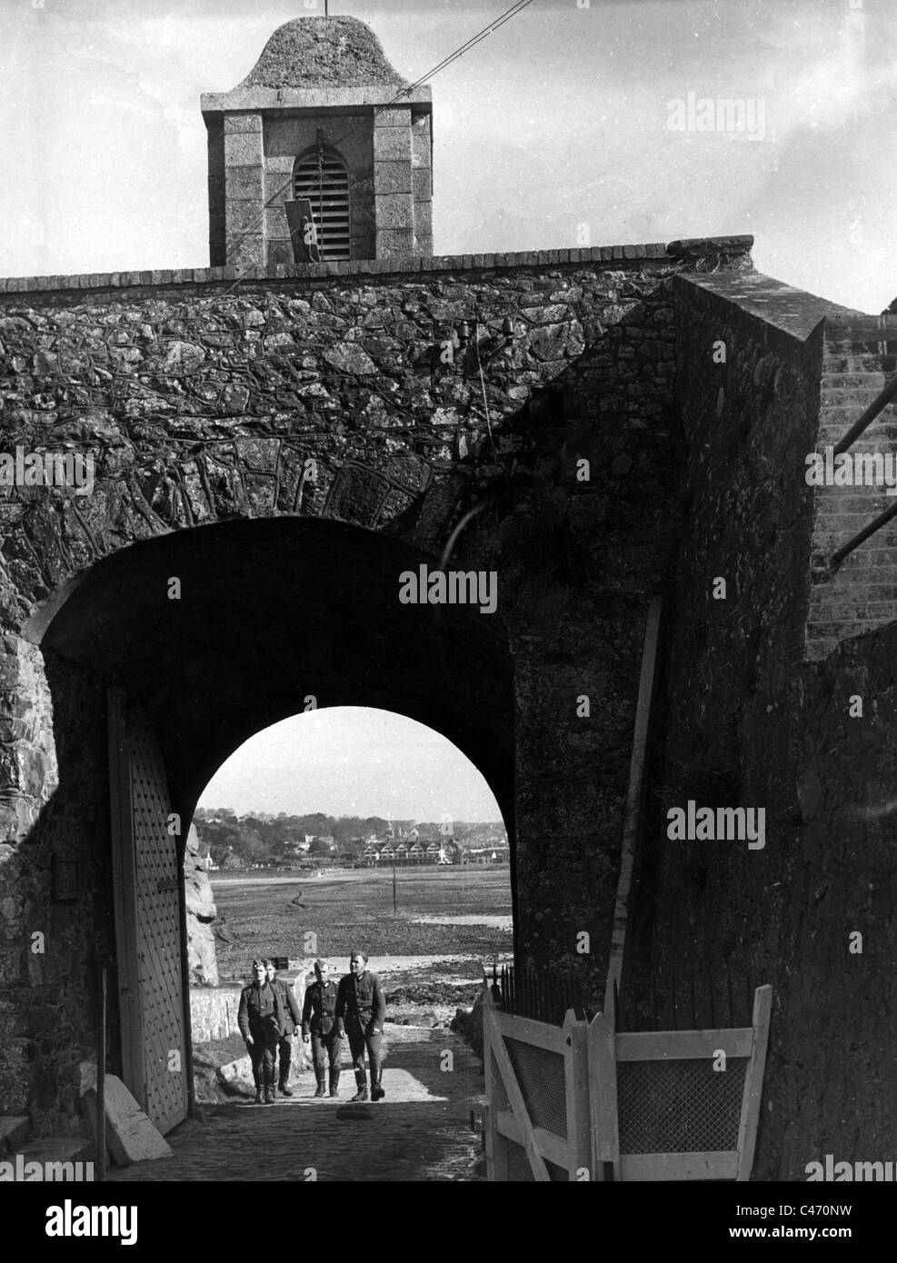 Les membres de la SAR sur les îles Anglo-Normandes, 1942 Banque D'Images