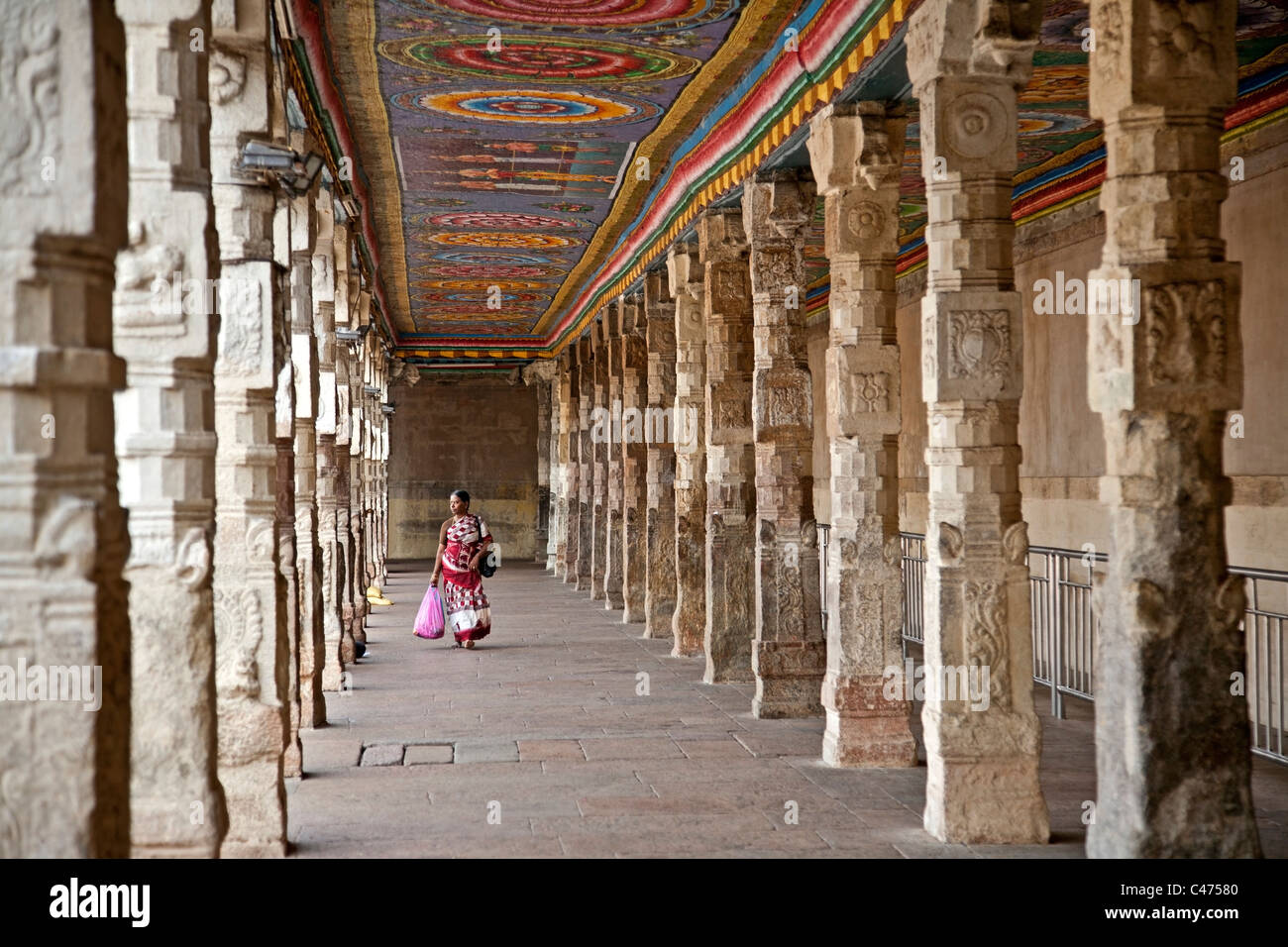 Sri Meenakshi Temple. Madurai. Tamil Nadu. L'Inde Banque D'Images