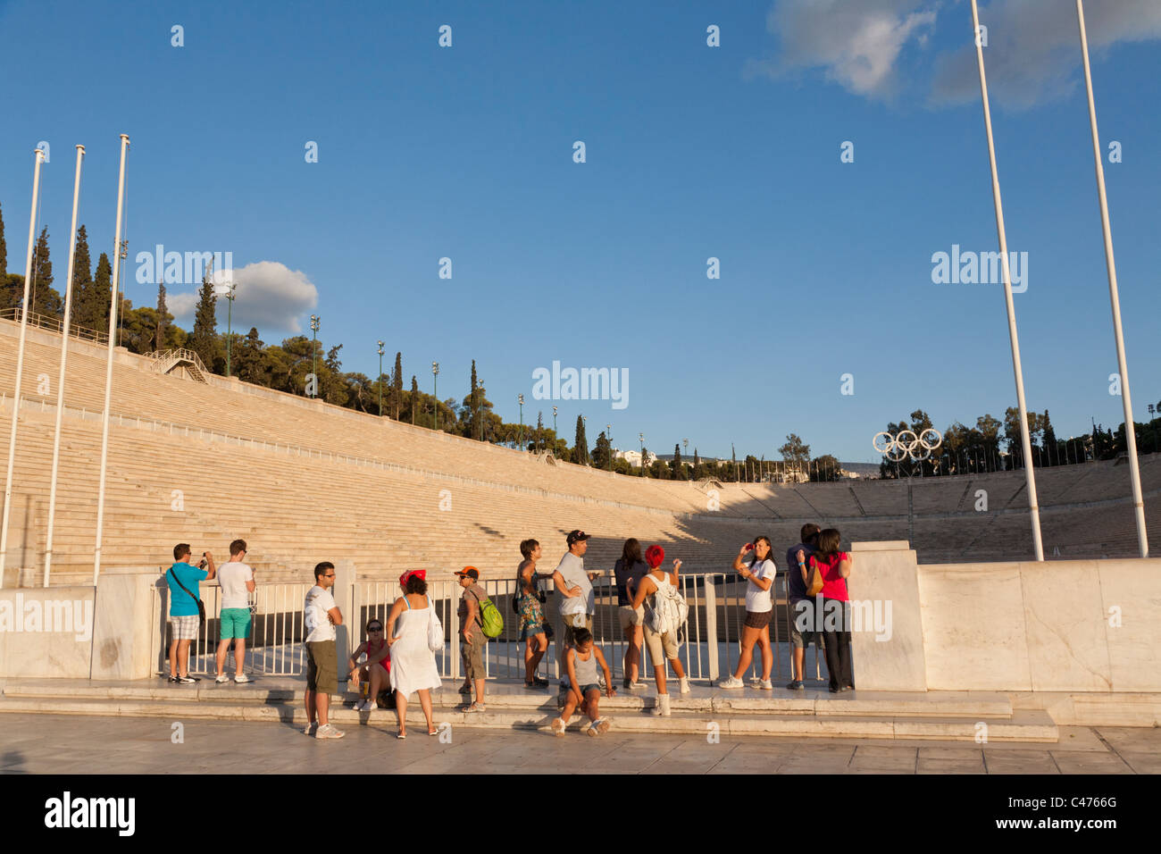 Stade Panathénaïque l'ancien stade olympique, Athènes Grèce Banque D'Images