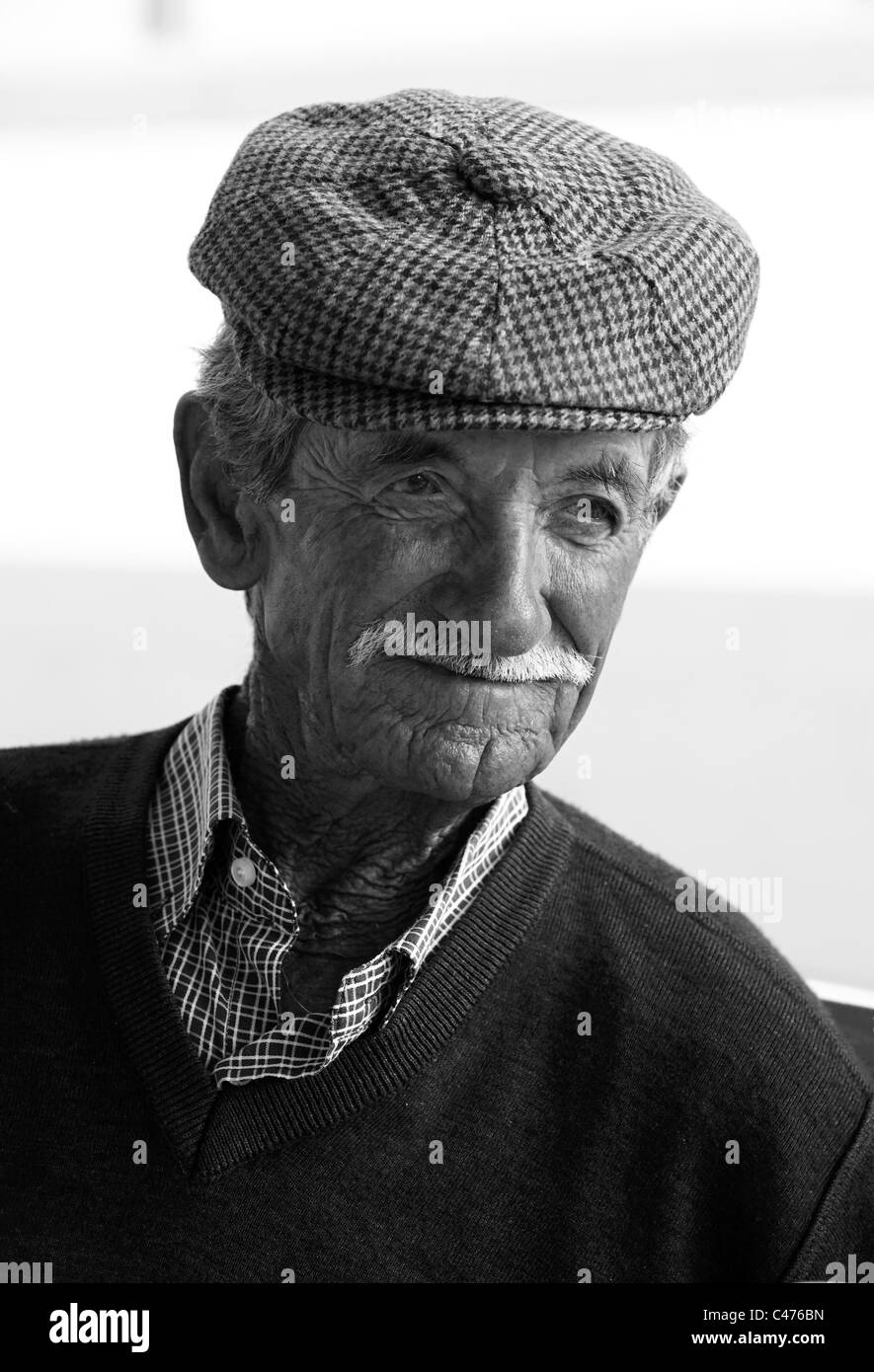 Vieux grec man portrait Banque D'Images