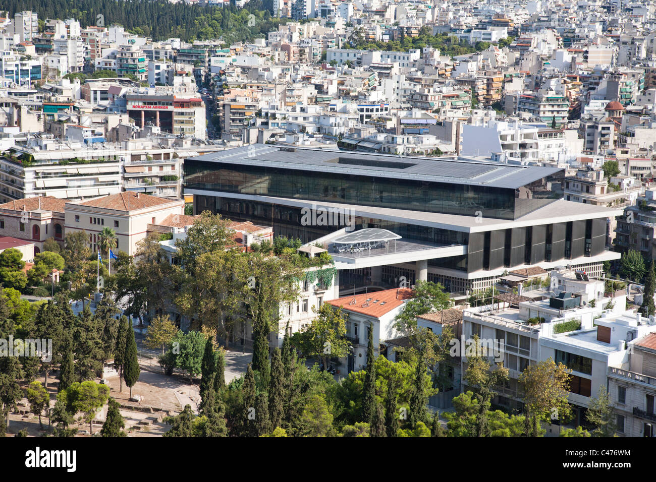 Le nouveau Musée de l'Acropole, Athènes, Grèce Banque D'Images