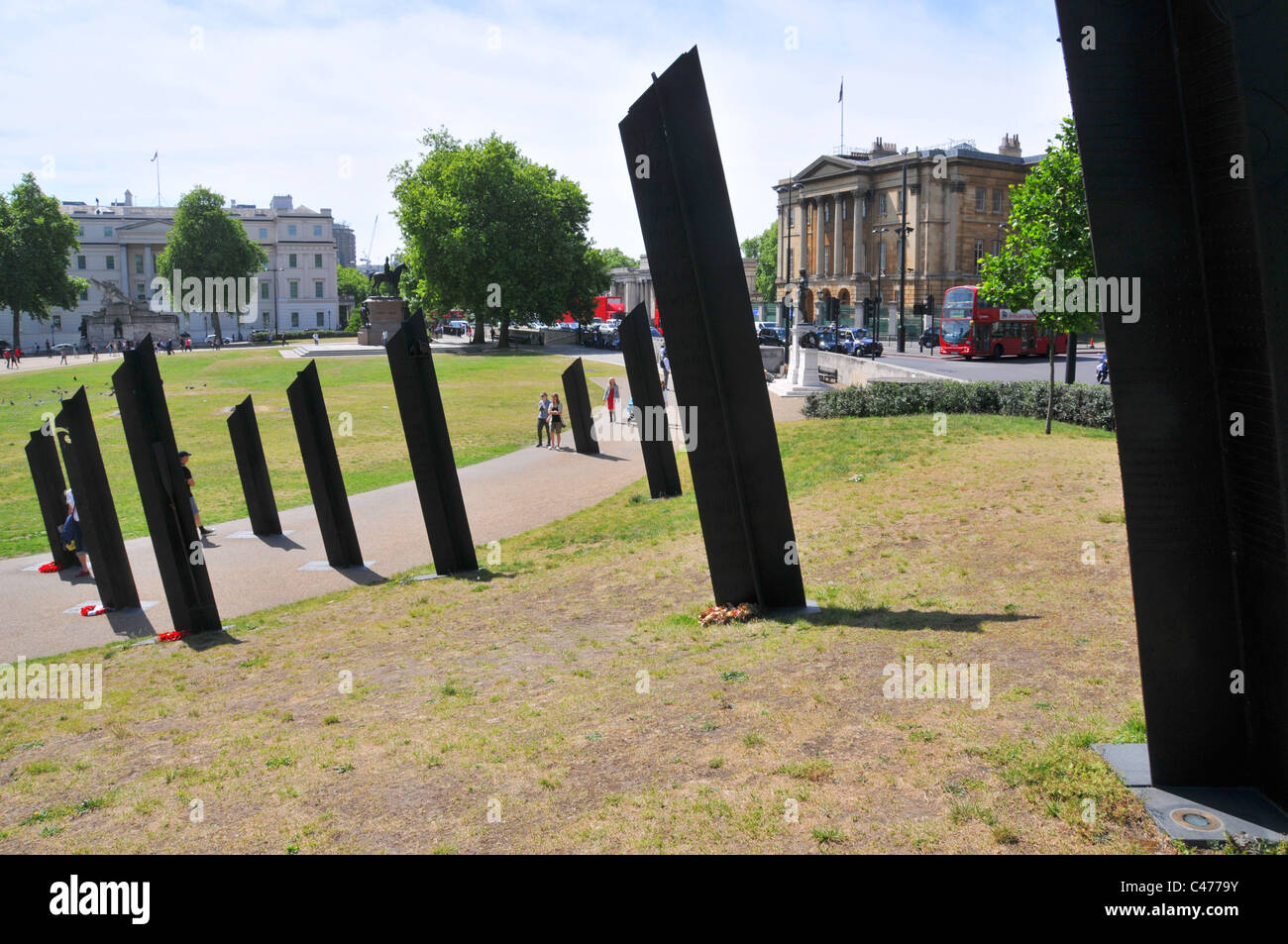 New Zealand War Memorial war memorial morts de guerre la Nouvelle-Zélande d'abord la seconde guerre mondiale le coin de Hyde Park London Banque D'Images