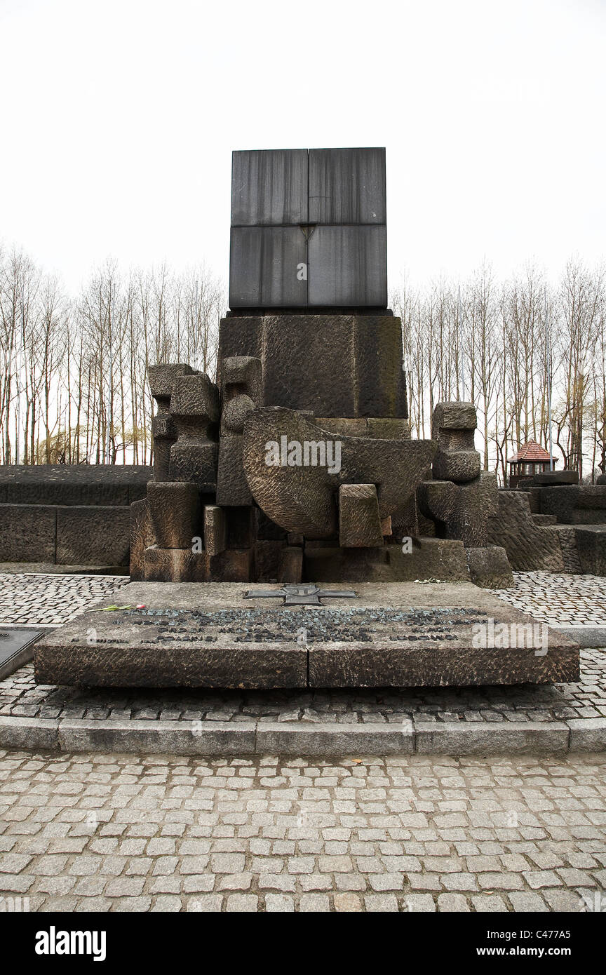 Le mémorial de l'Unesco à Auschwitz II-Birkenau, Ooland Banque D'Images