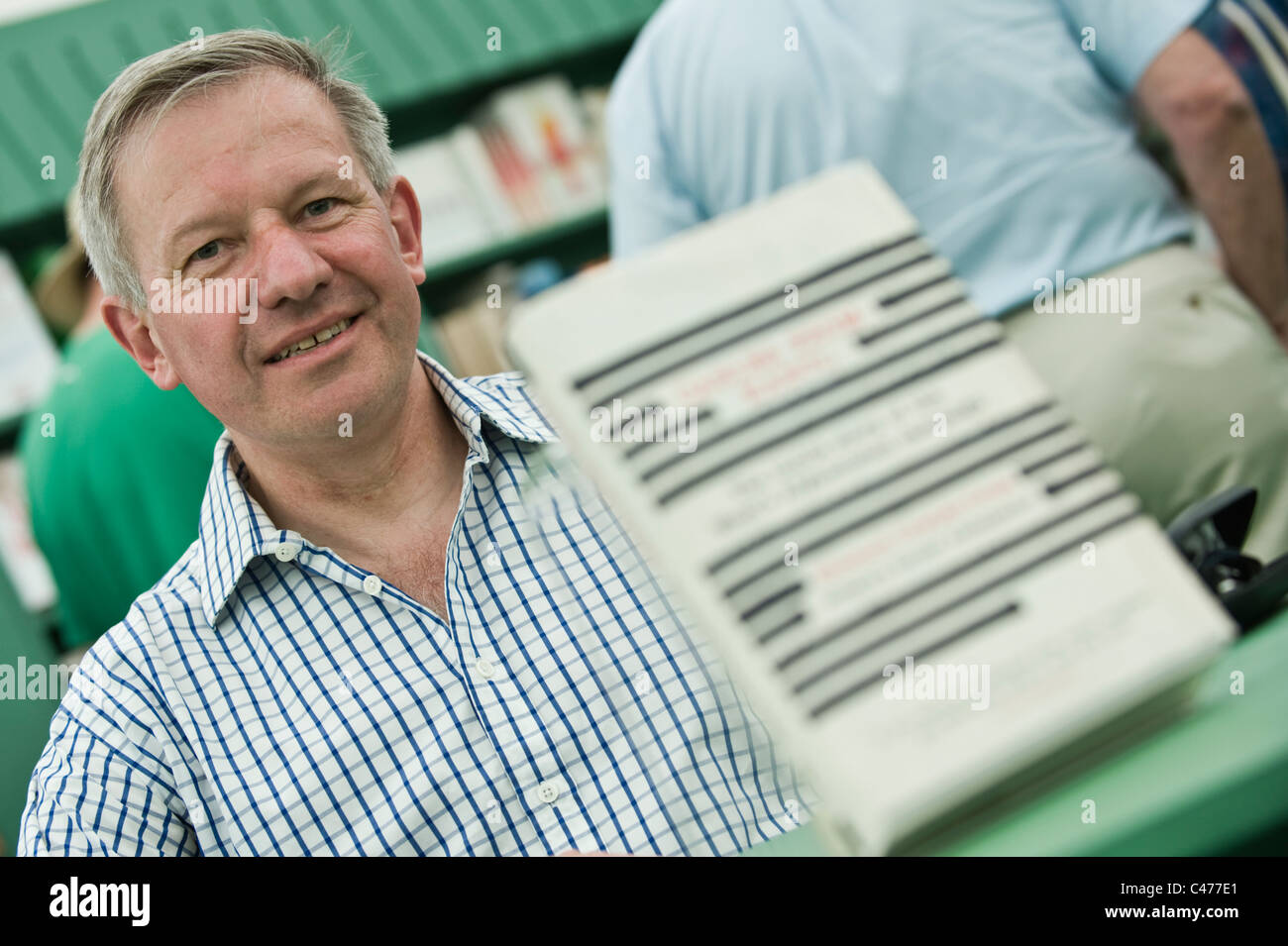 Sir Sherard Cowper Coles, ancien diplomate britannique à l'Afghanistan et le Pakistan à Hay Festival 2011 Banque D'Images