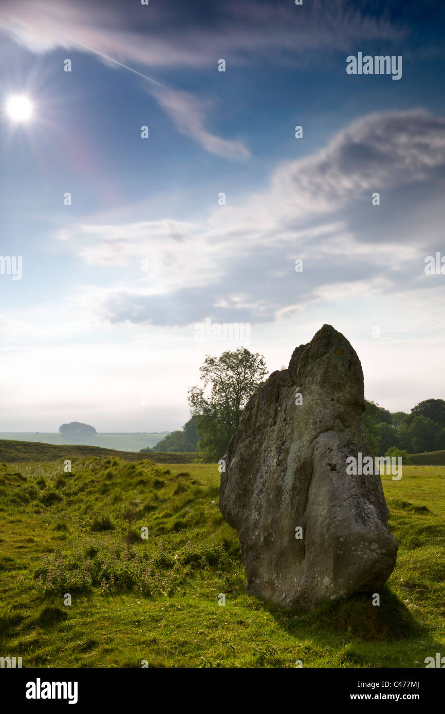 Les pierres d'Avebury - Wiltshire Banque D'Images