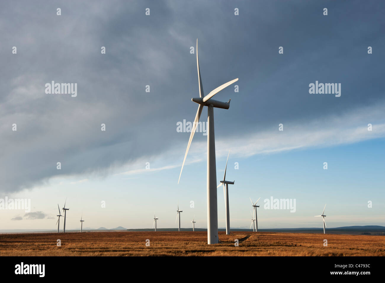 Wind farm, Caithness, Ecosse Banque D'Images