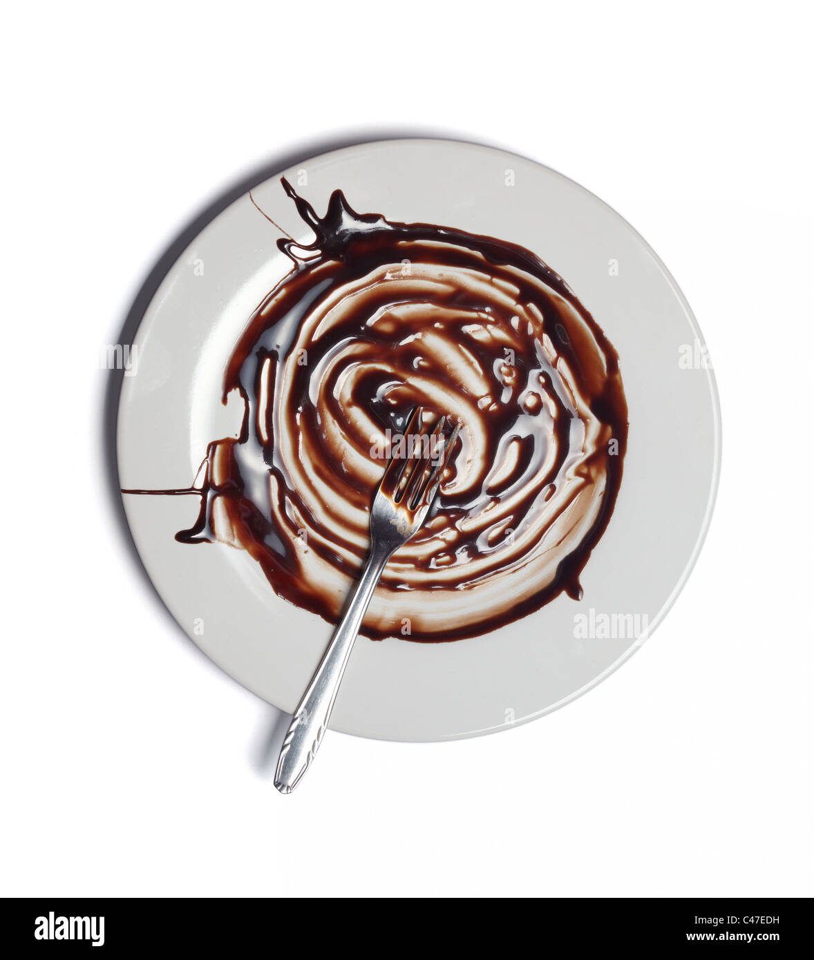 Close up de sirop de chocolat Banque D'Images