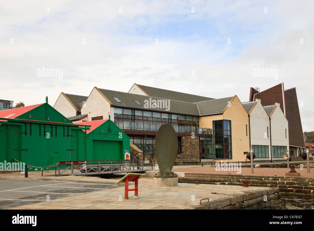 Le musée et l'archivage dans Hay's Dock à Lerwick, Shetland, Scotland, UK, Grande-Bretagne. Banque D'Images