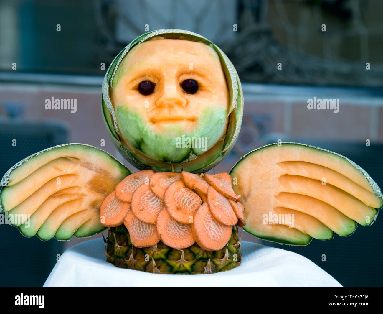 La sculpture de fruits et légumes Photo Stock - Alamy