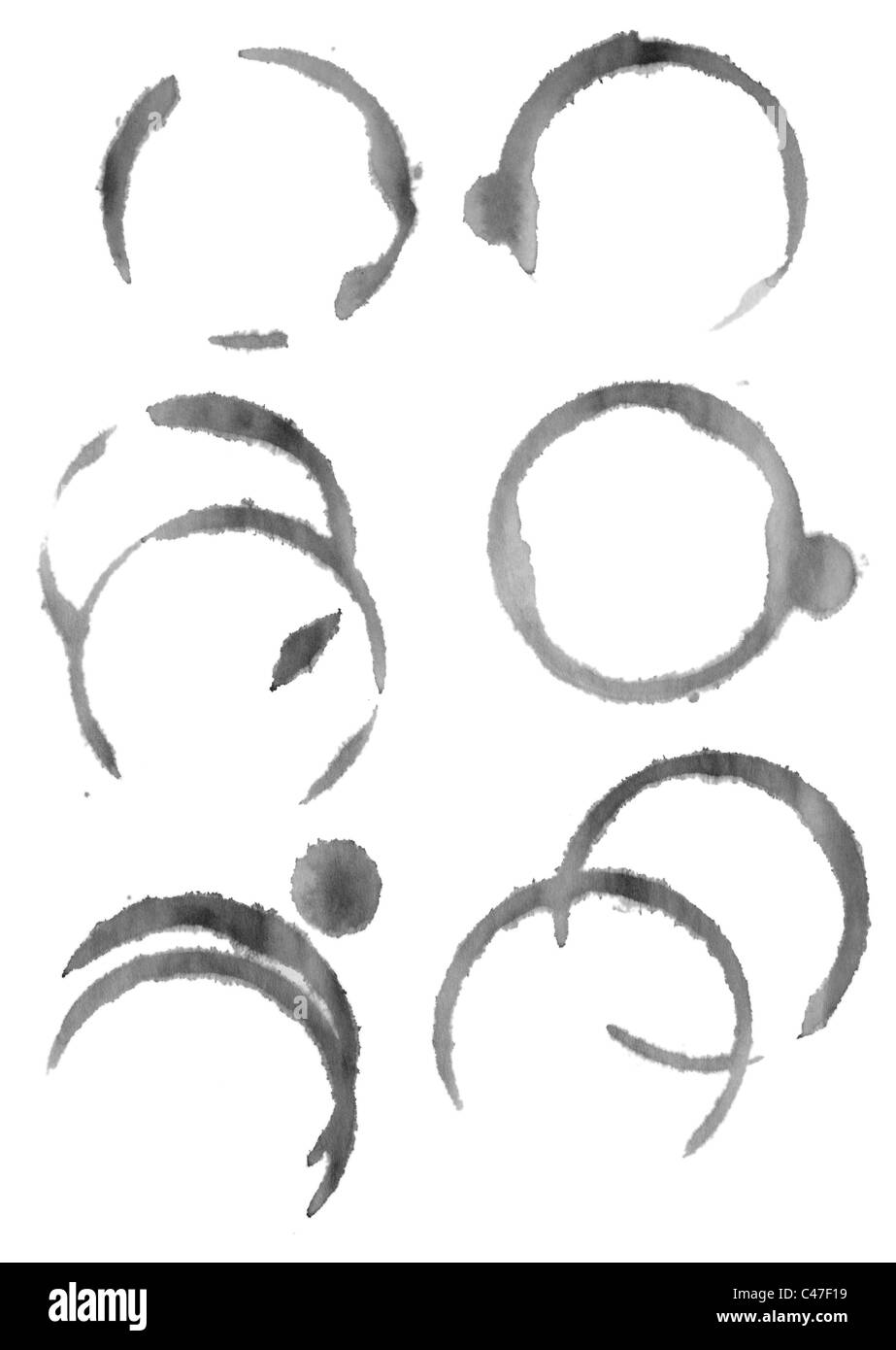 Close up de taches de vin Banque D'Images