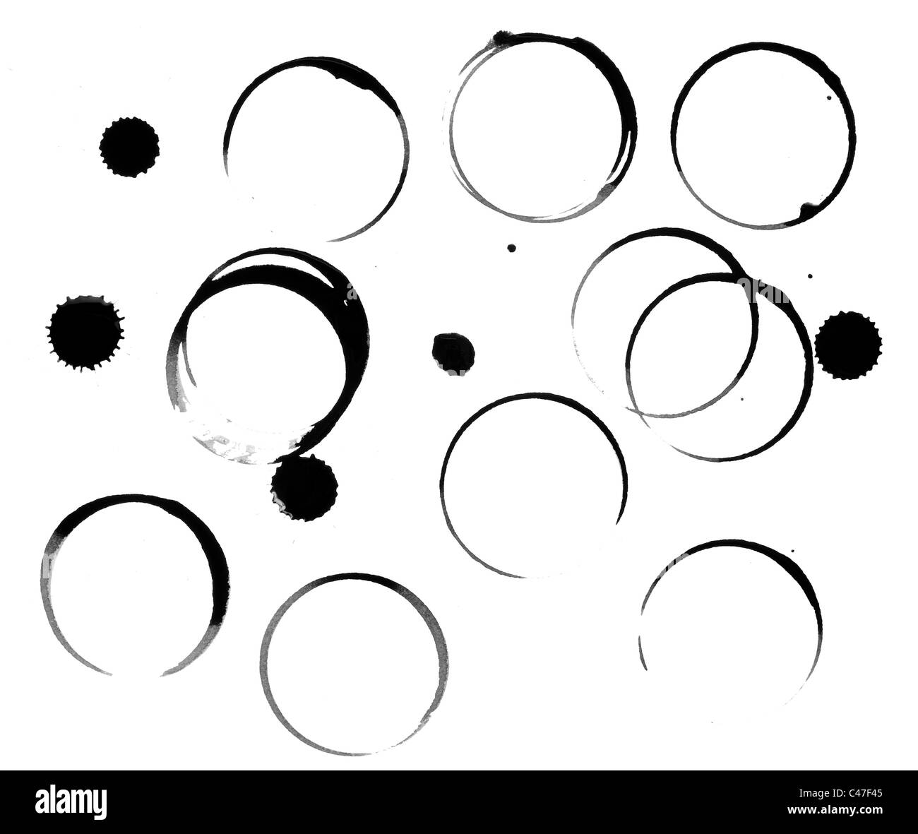 Close up de taches de vin Banque D'Images