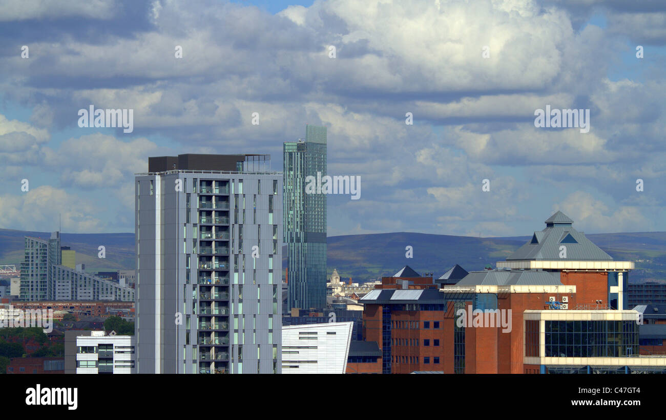 Manchester et Salford Quays Banque D'Images