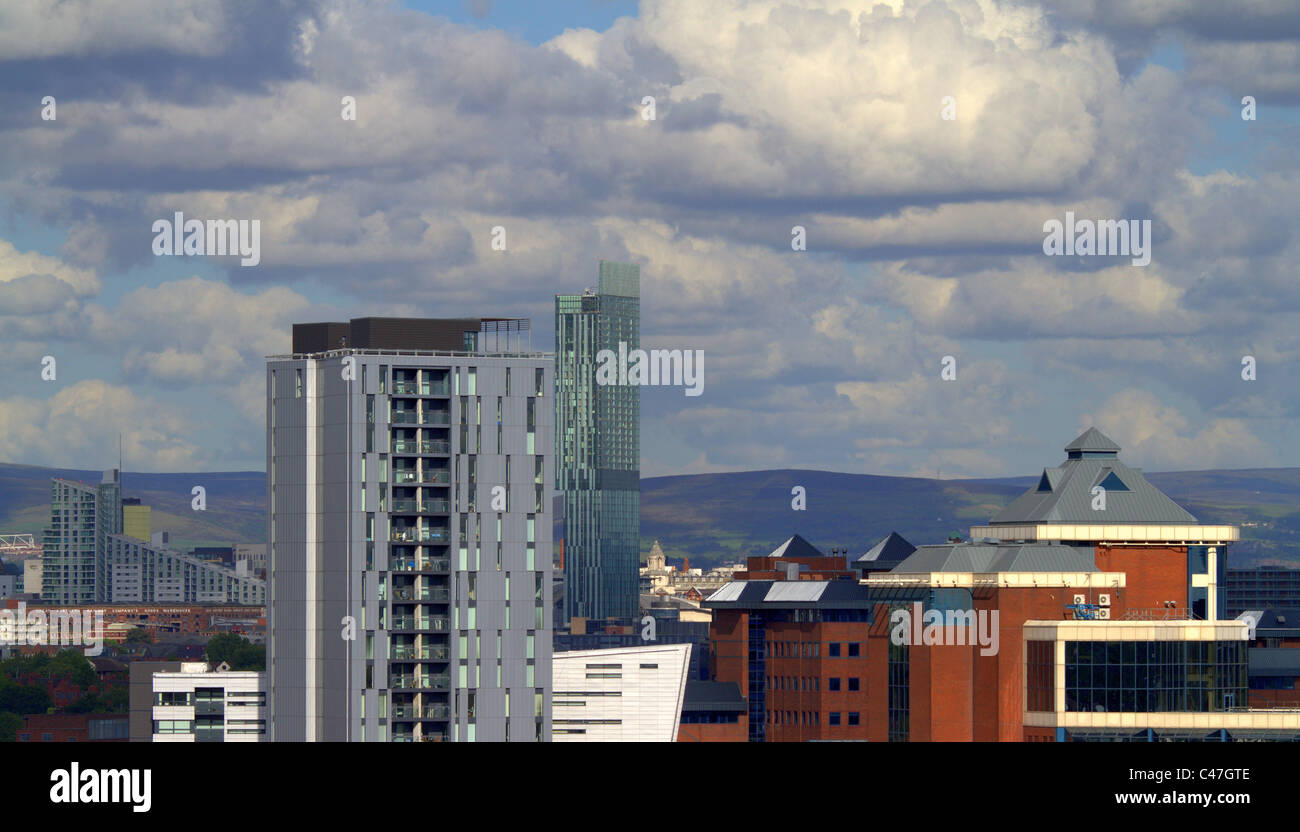 Manchester et Salford Quays Banque D'Images