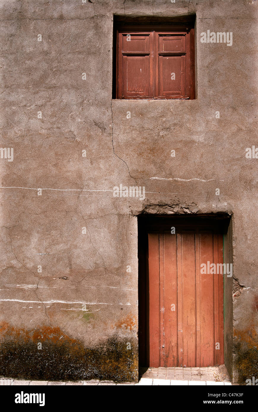 Devant une maison de personnes(village) Banque D'Images