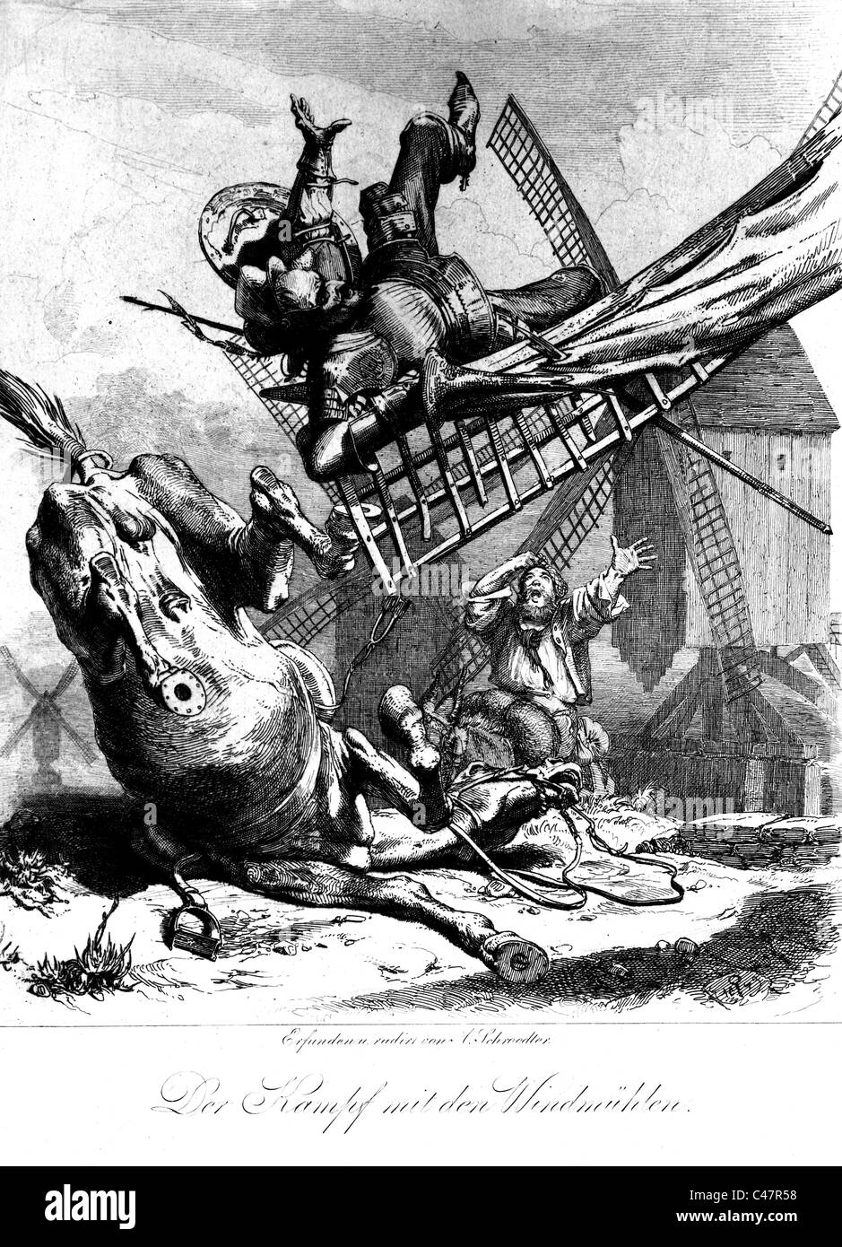 Don Quichotte Don Quichotte, Banque D'Images