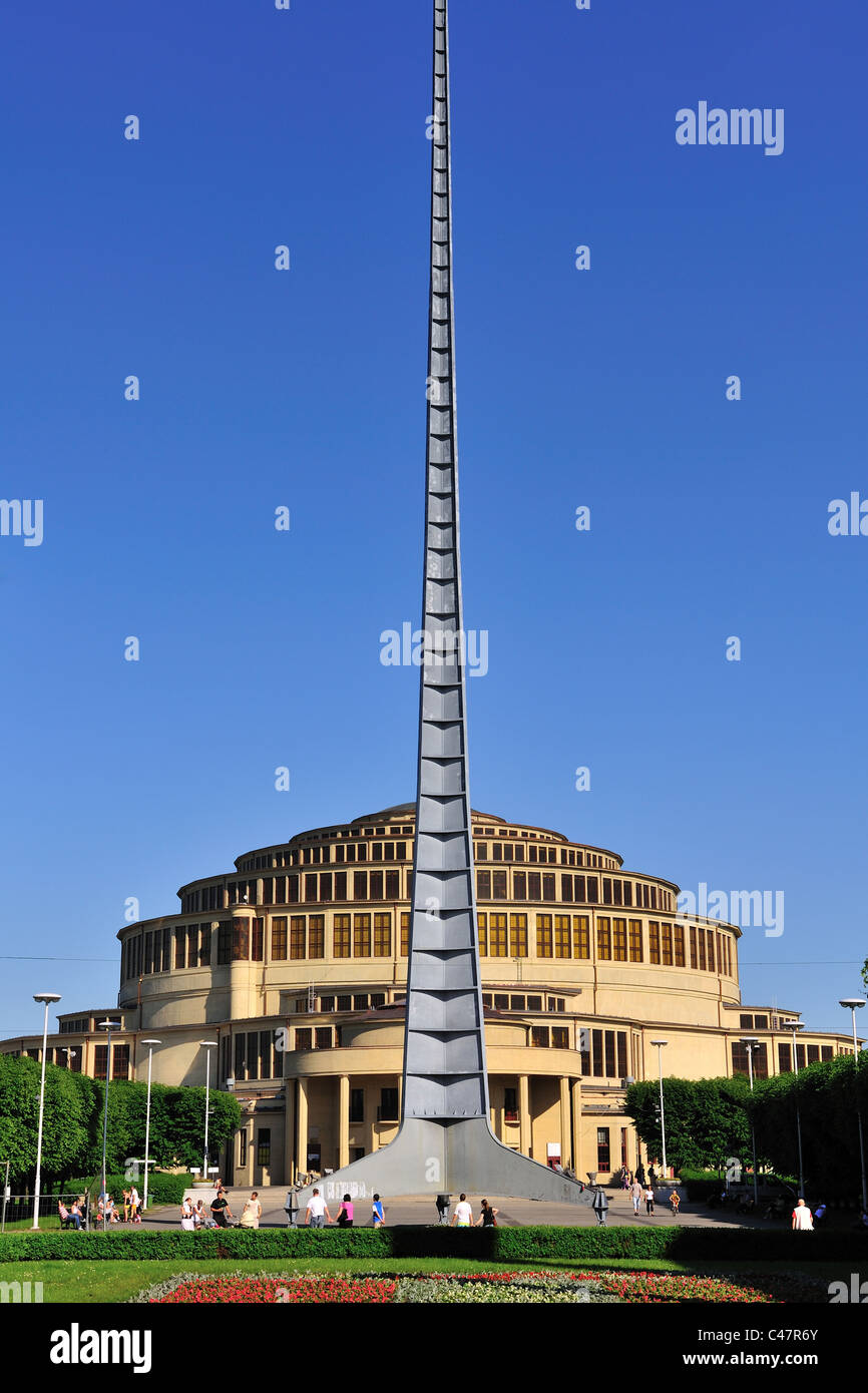 wroclaw, Breslau, Centenary Hall, Jahrhunderthalle, architectural, Monument, architecte Max Berg, Basse silésie, unesco, Banque D'Images