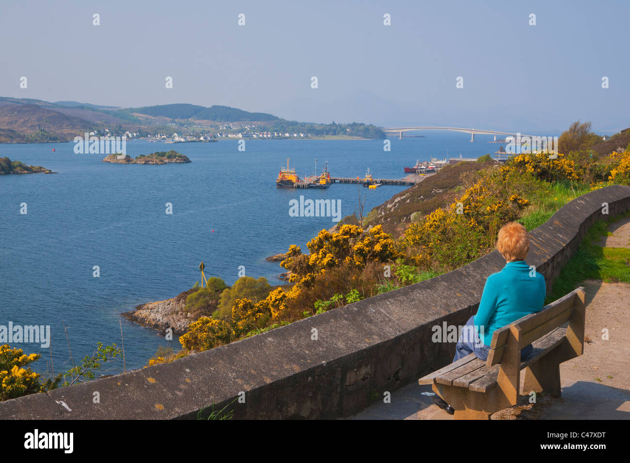 Skye Bridge de Kyle of Lochalsh, région des Highlands, en Écosse, Royaume-Uni Banque D'Images