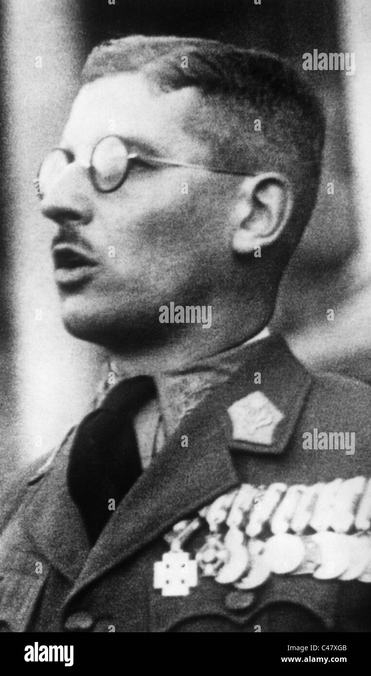 Le Dr Kurt von Schuschnigg, Banque D'Images