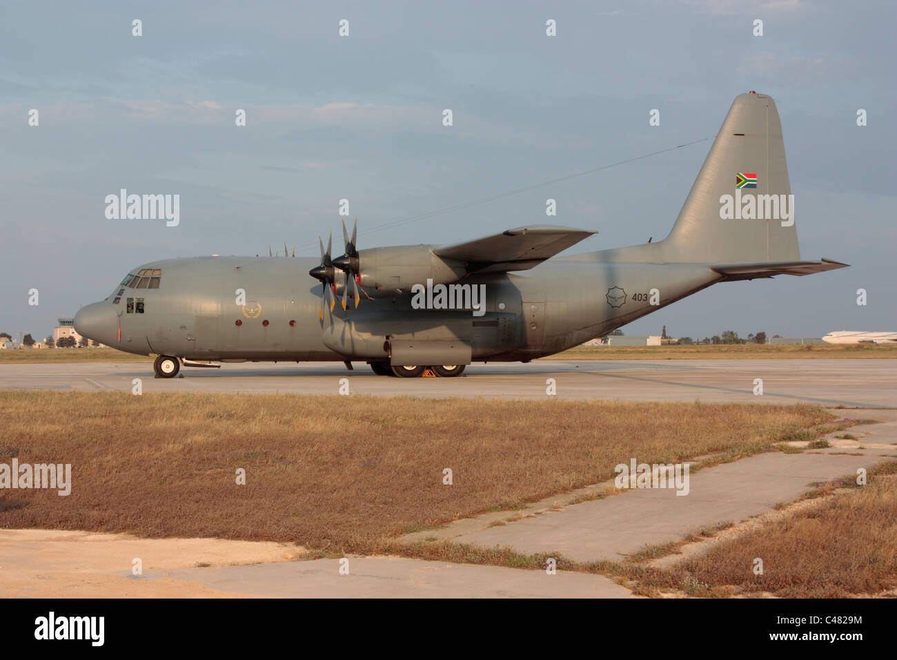 Lockheed C-130BZ Hercules de l'Armée de l'air sud-africaine Banque D'Images