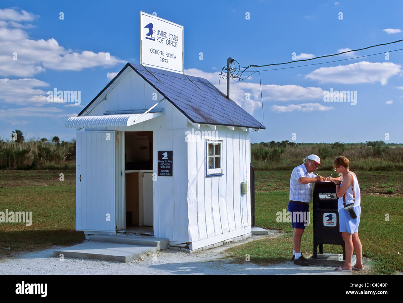 Nous joindre Bureau de poste à Ochopee en Floride est le plus petit bureau de poste dans la United States Banque D'Images