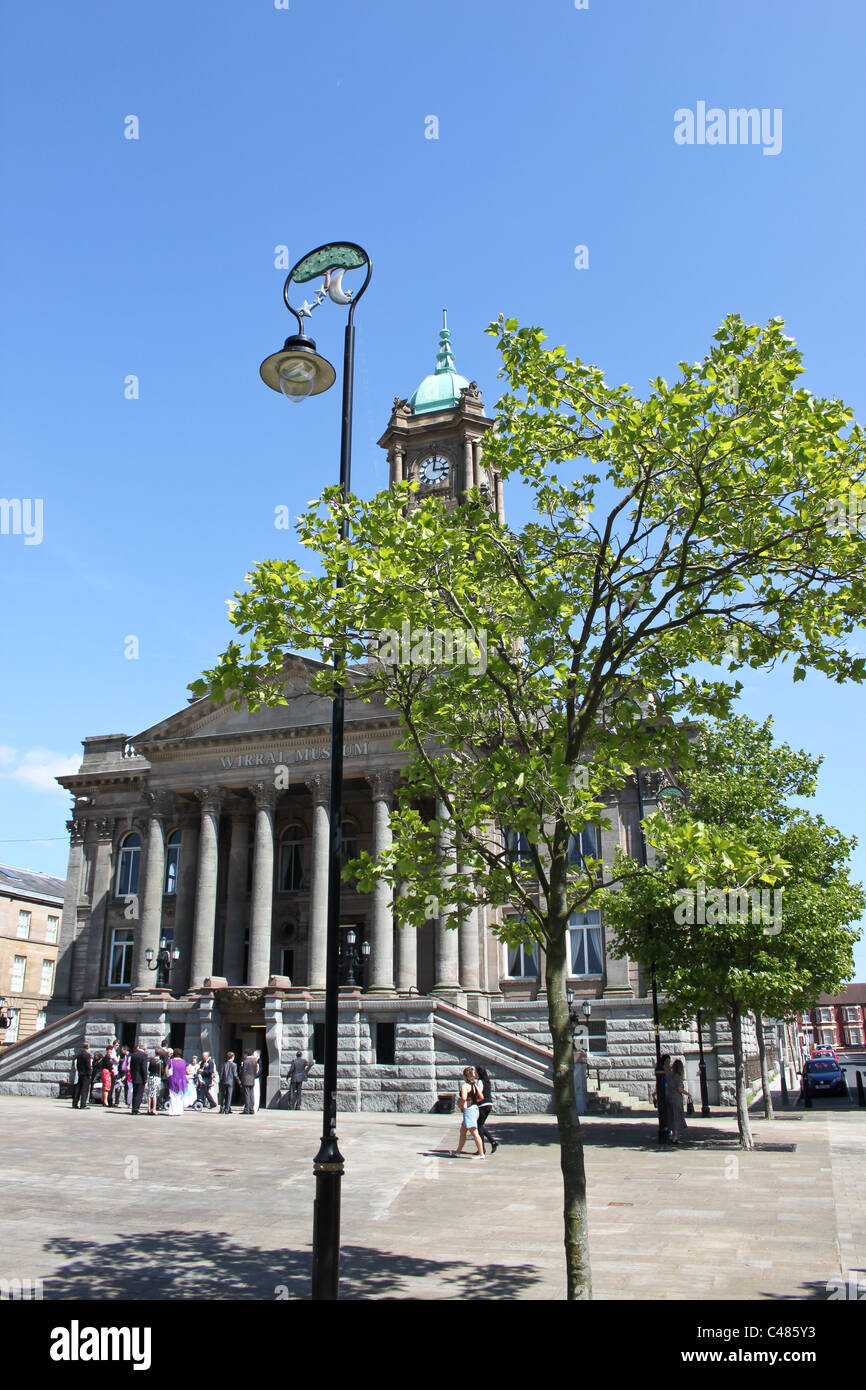 Hôtel de Ville de Birkenhead, Hamilton Square, le Merseyside Banque D'Images