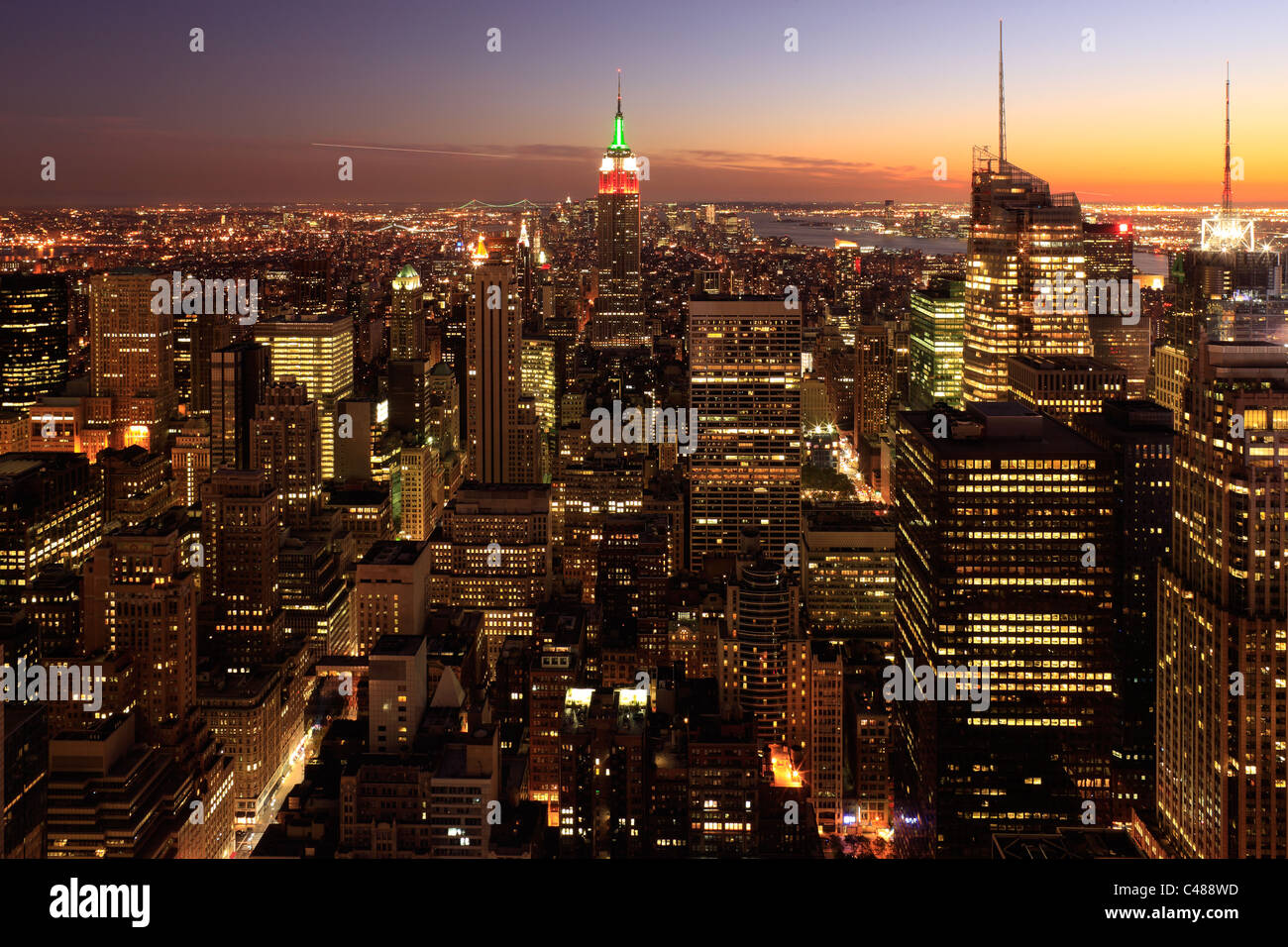 Manhattan skyline, New York City, USA Banque D'Images