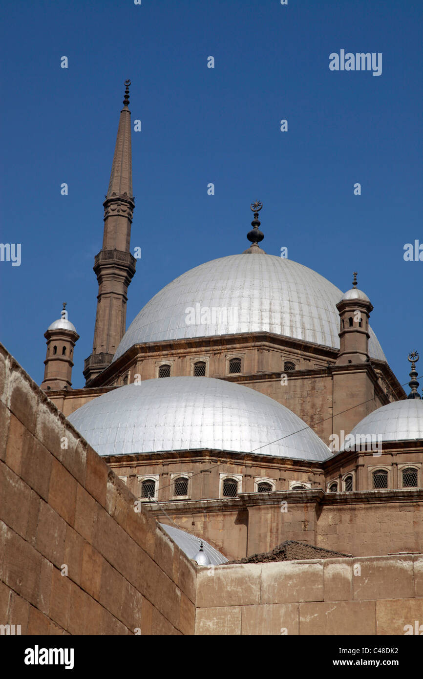 La mosquée de Mohammed Ali Pasha ou Mosquée d'Albâtre dans la Citadelle du Caire, Le Caire, Egypte Banque D'Images