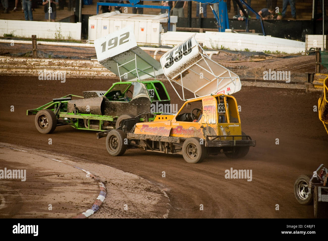 0ne formule 1 f1 voiture voitures stockcars schiste stockcar race course racers rails full contact sport motor sports sp Banque D'Images