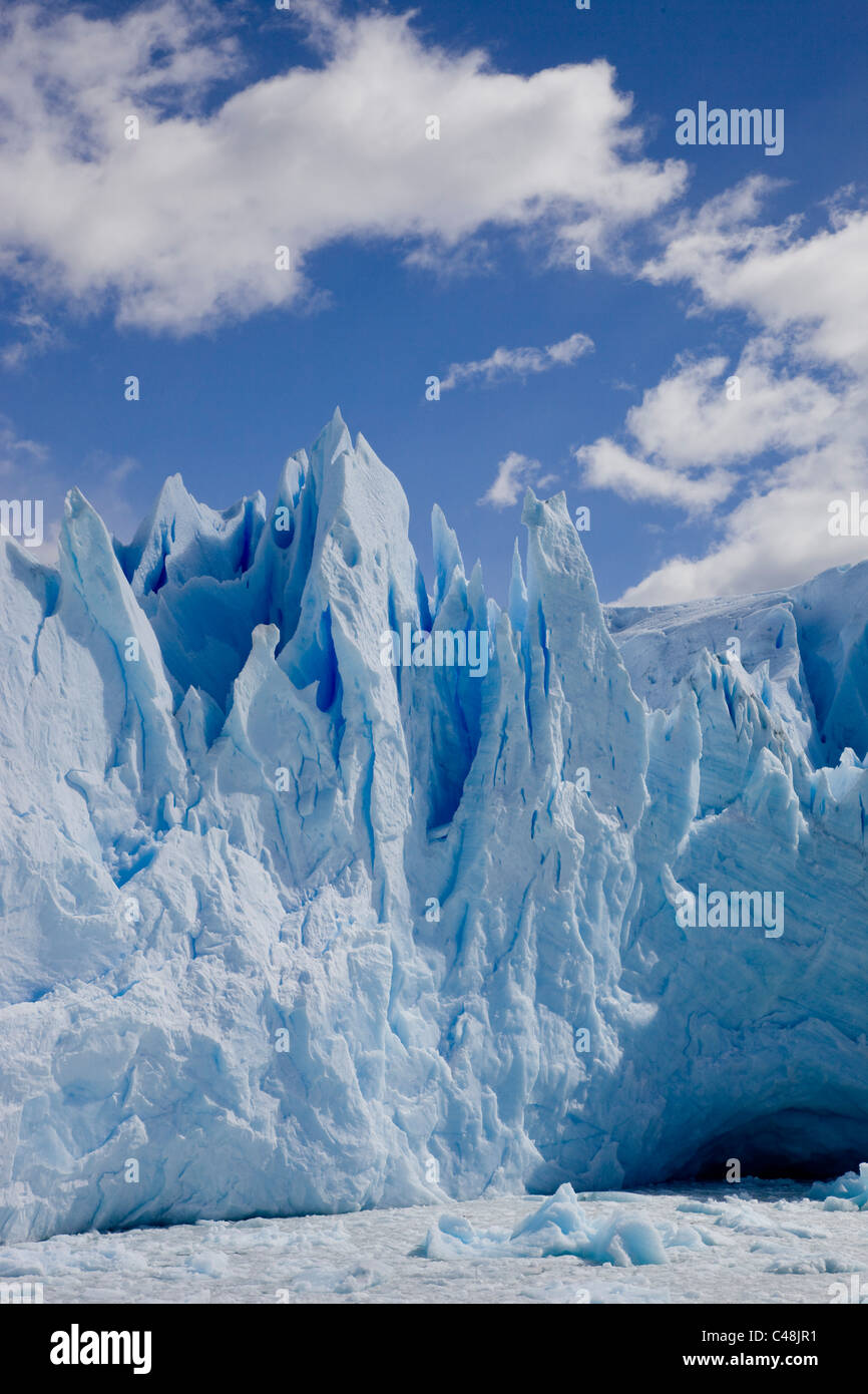 Photographie des glaciers du Perito Moreno en Patagonie argentine Banque D'Images