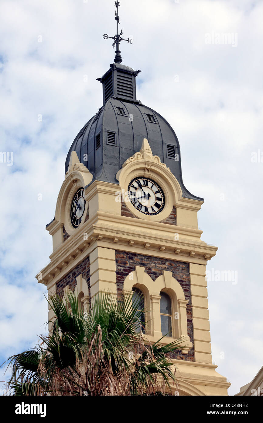 Tour de l'horloge de l'Hôtel de Ville de Glenelg Moseley Square South Australia vers 1875 Banque D'Images