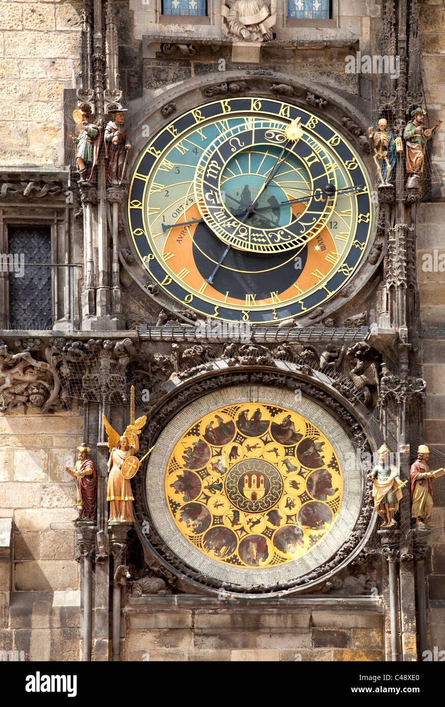 L'Horloge Astronomique de Prague ou d'Orloj Prague Banque D'Images