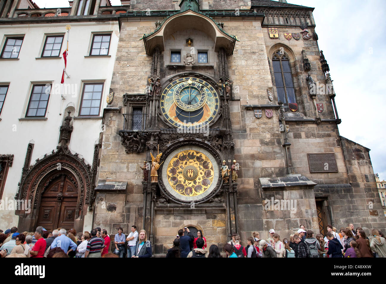 L'Horloge Astronomique de Prague ou d'Orloj Prague Banque D'Images