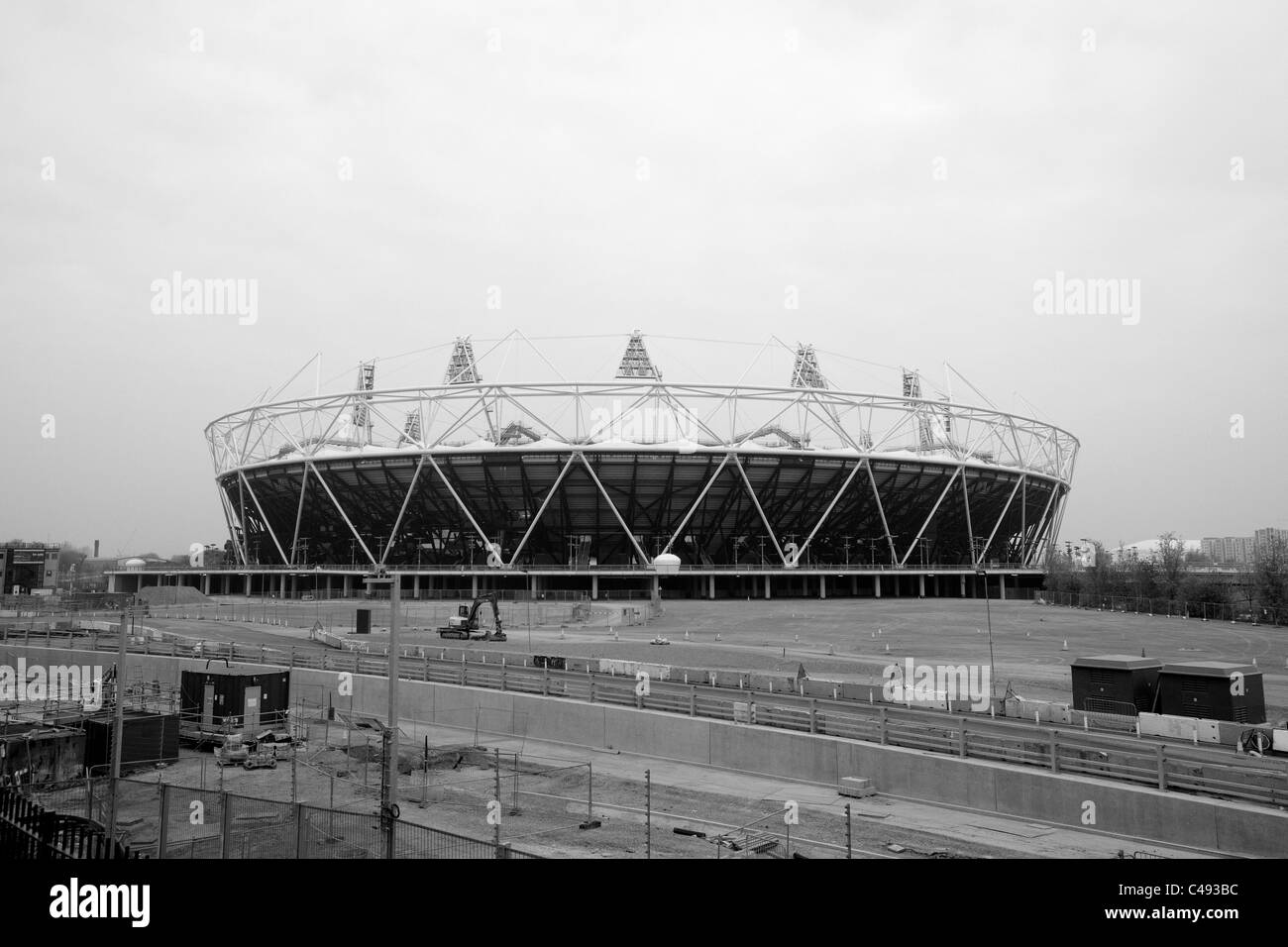 Stade olympique de Londres 2012, Stratford, London, Angleterre, Royaume-Uni. Banque D'Images