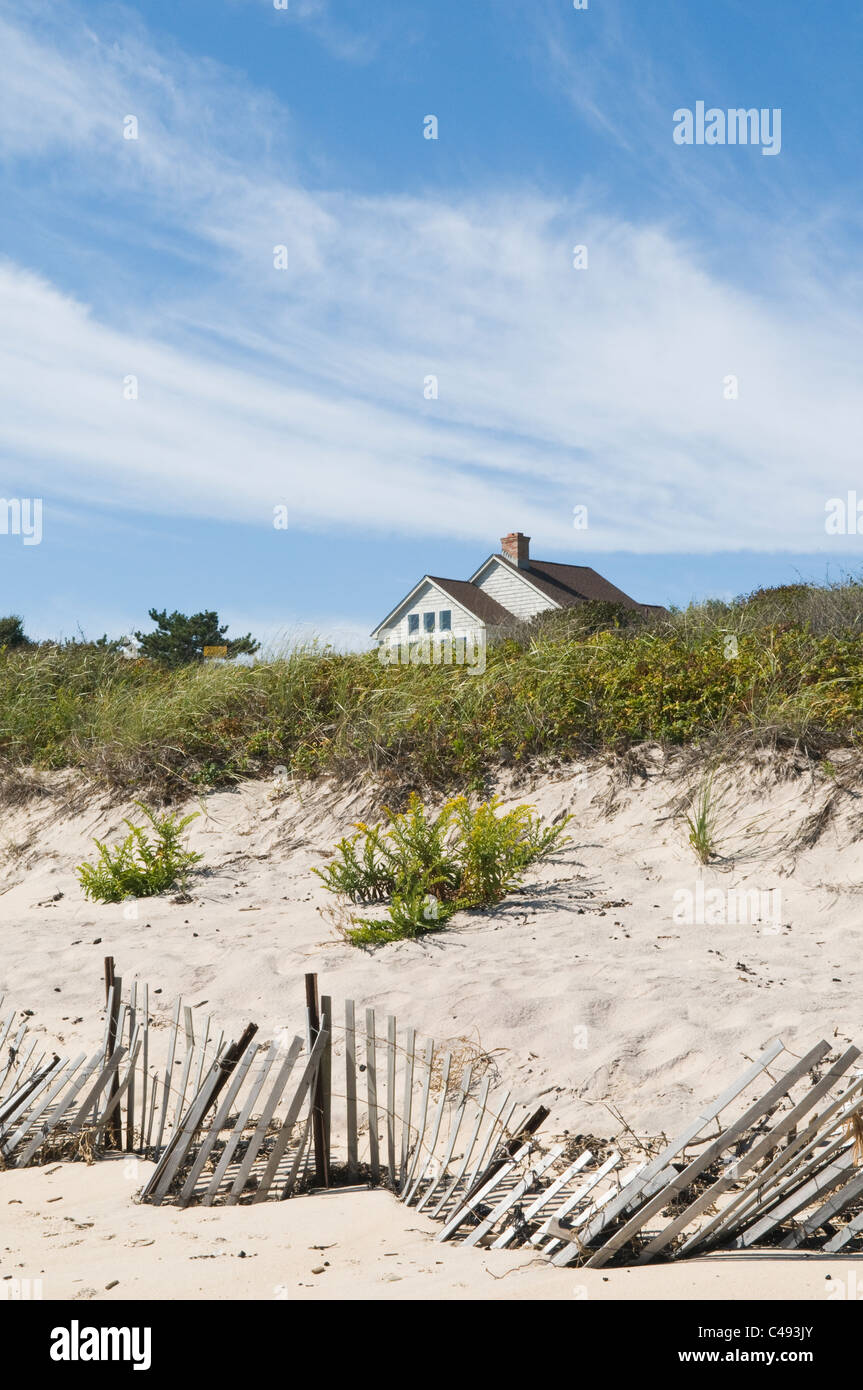 Beach house, Montauk, Long Island, New York, USA Banque D'Images