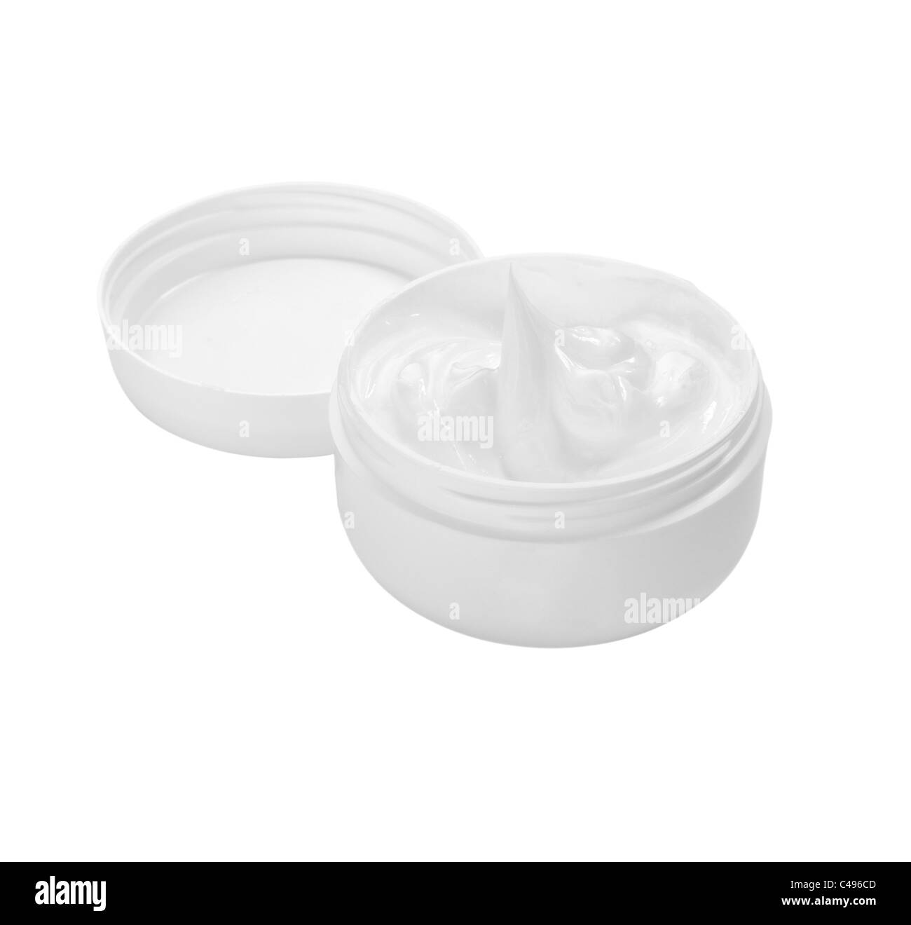 Pot de crème de beauté Banque D'Images