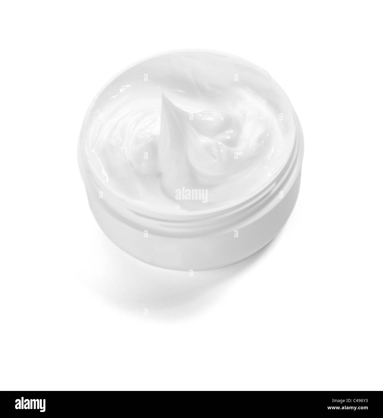 Pot de crème de beauté Banque D'Images