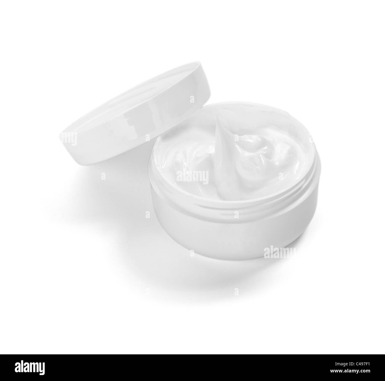 Pot de crème de beauté Banque D'Images