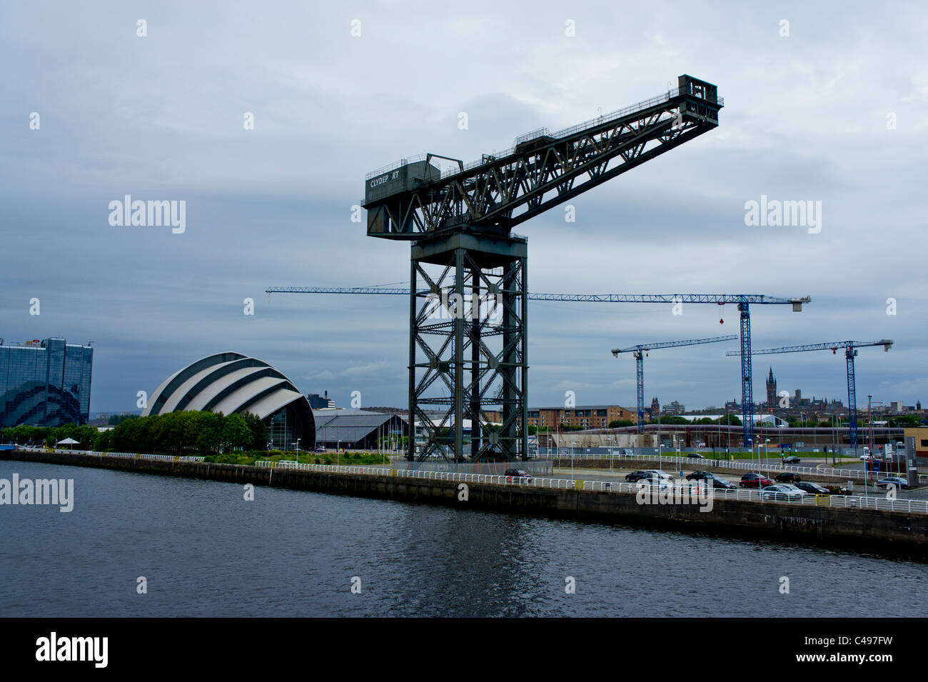 Glasgow Armadillo et crane Banque D'Images