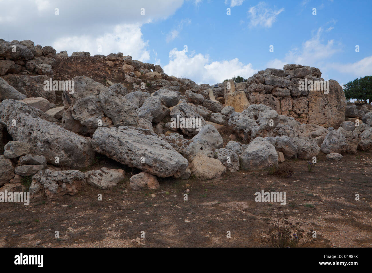 Site du patrimoine mondial de l'ancienne,Ggantija Gozo Banque D'Images