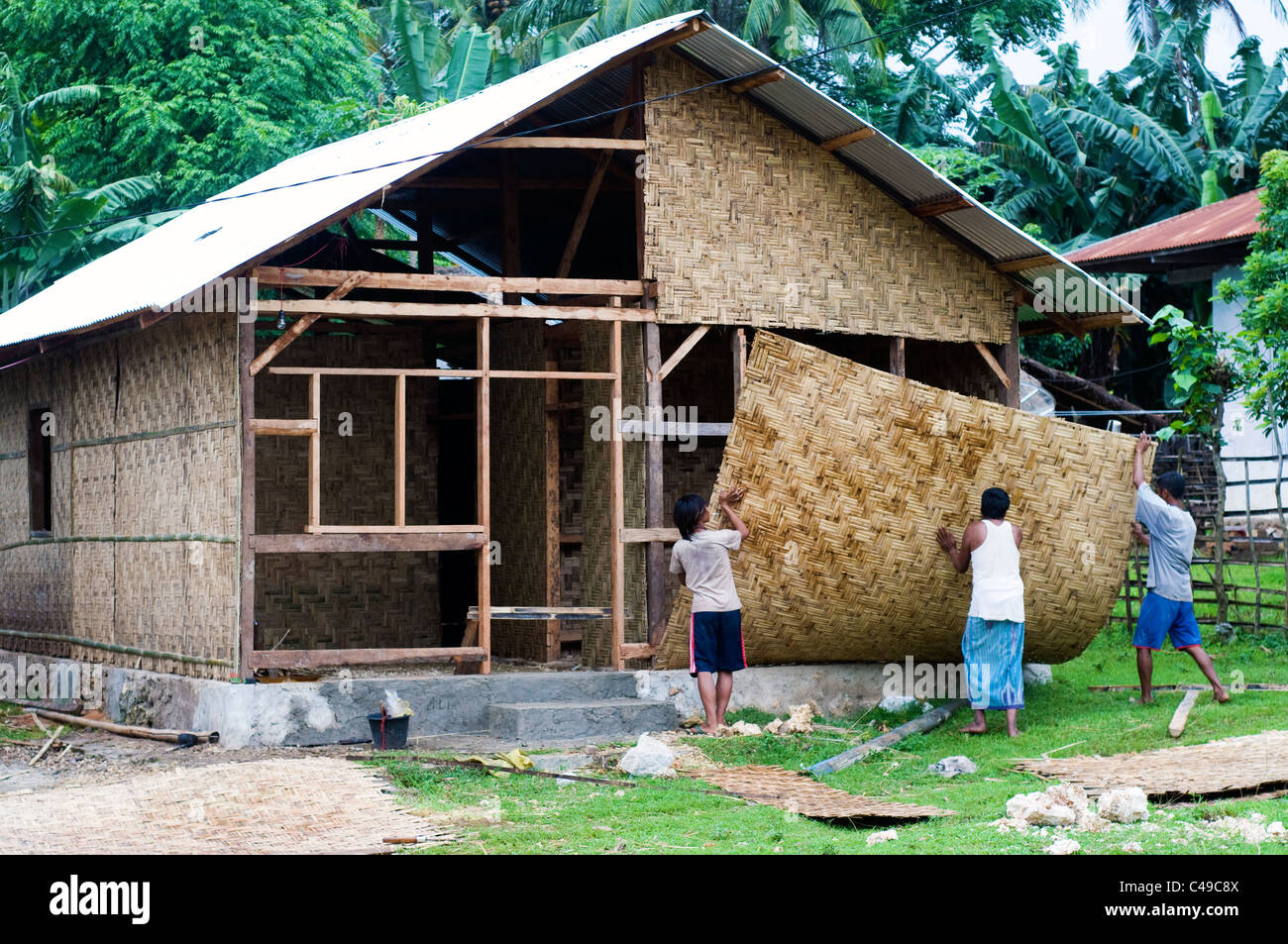 Maison en construction pero sumba indonésie Banque D'Images