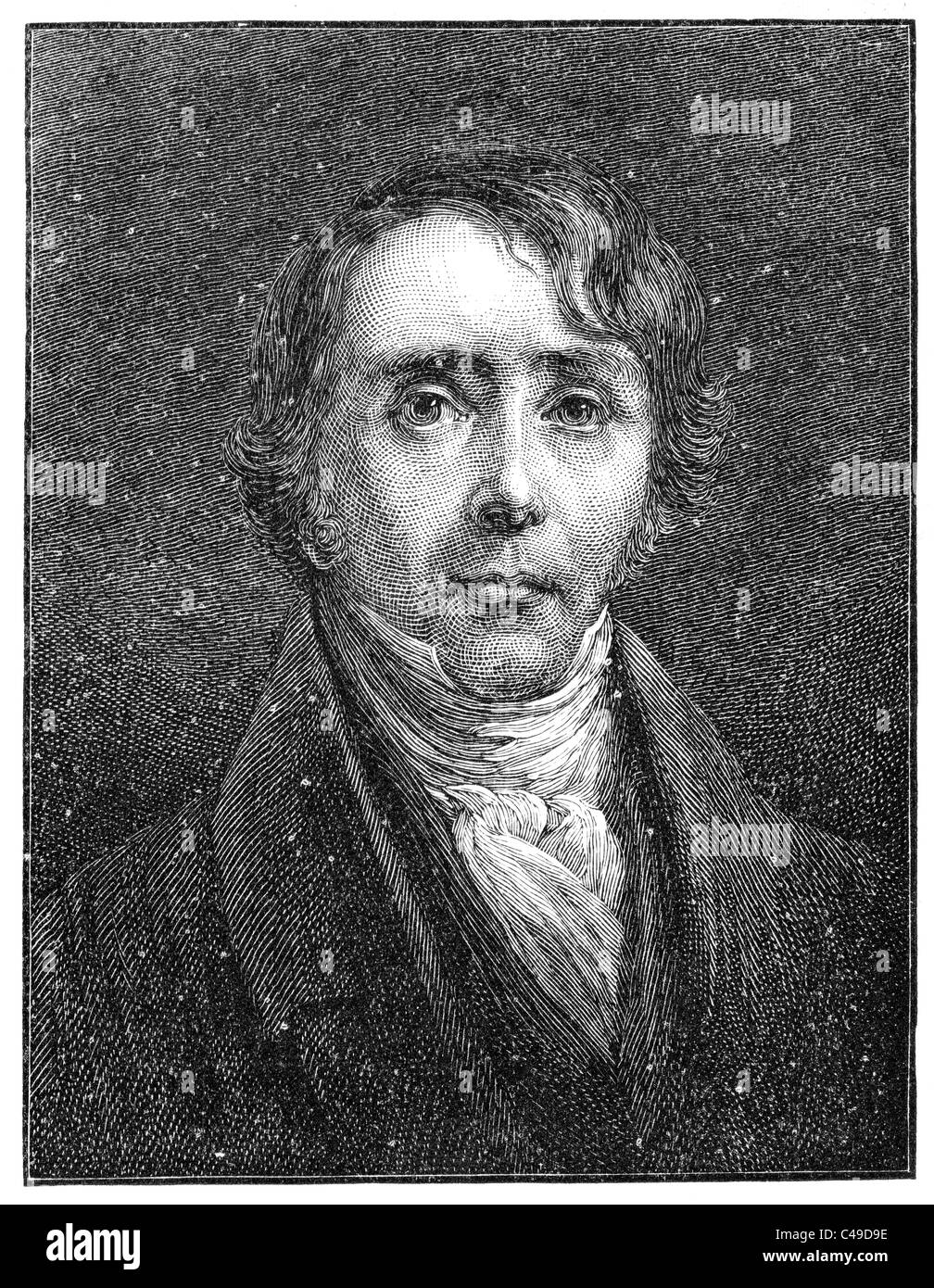Le Dr William Ellery Channing (1780-1842) était le premier prédicateur unitaire aux États-Unis au début du xixe siècle Banque D'Images