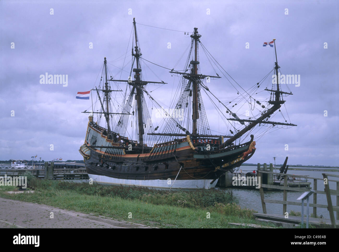 Photographie d'un vieux navire de guerre de la marine canadienne Holland Banque D'Images
