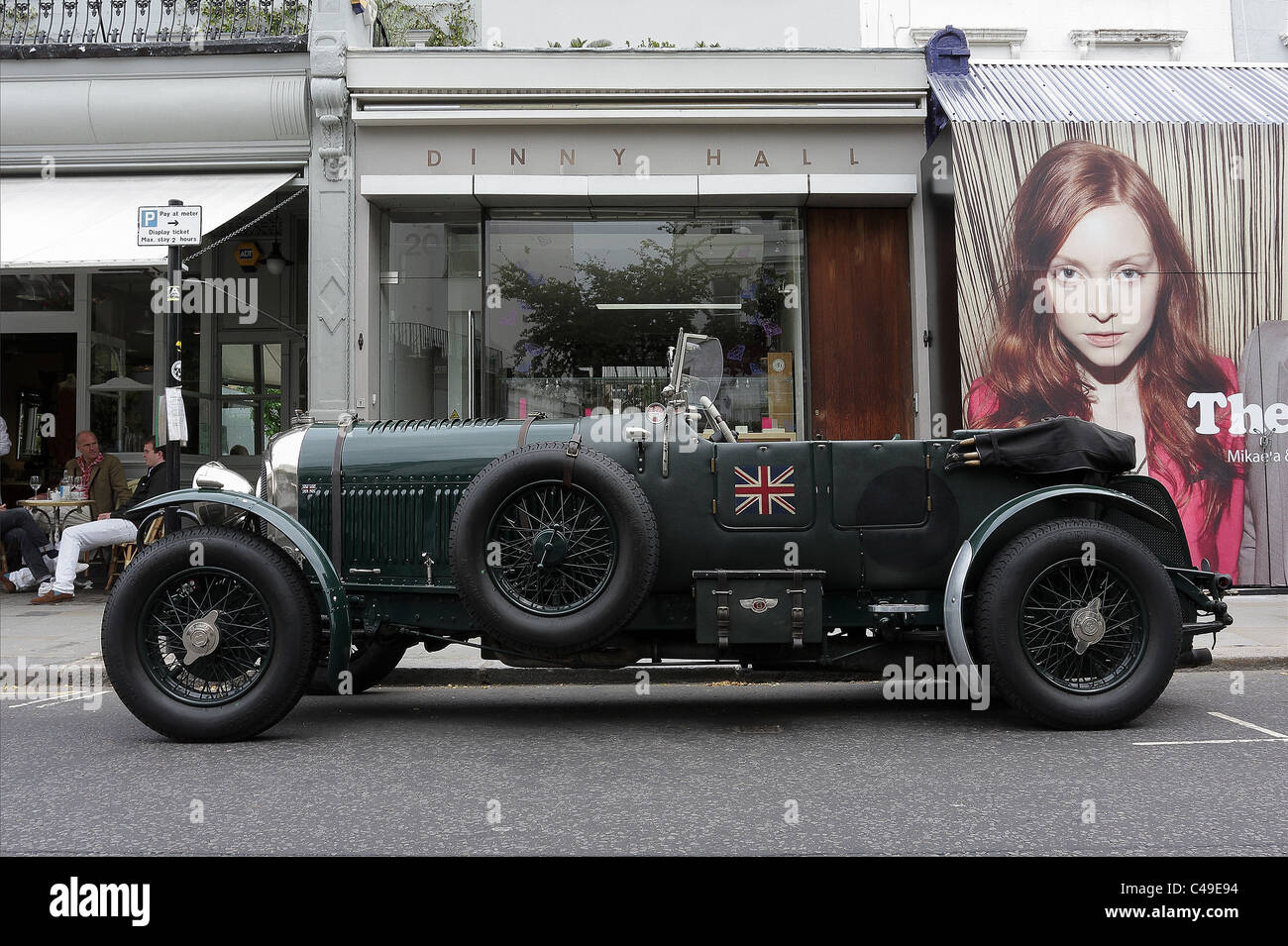 L'un des (8) Images dans cette série liée à la 1935 Bentley Speed Six tourer par le photographe Peter Wheeler. Banque D'Images