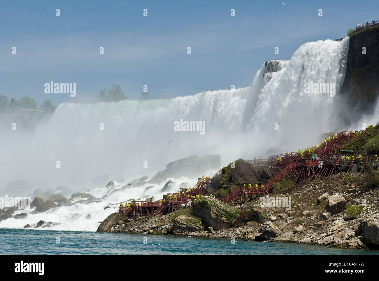 Niagara Falls (vue de côté US), Ontario, Canada Banque D'Images