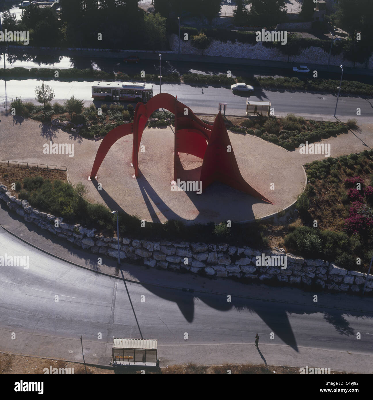 Photographie aérienne de la sculpture Hommage à Jérusalem sur le mont Herzl  Photo Stock - Alamy