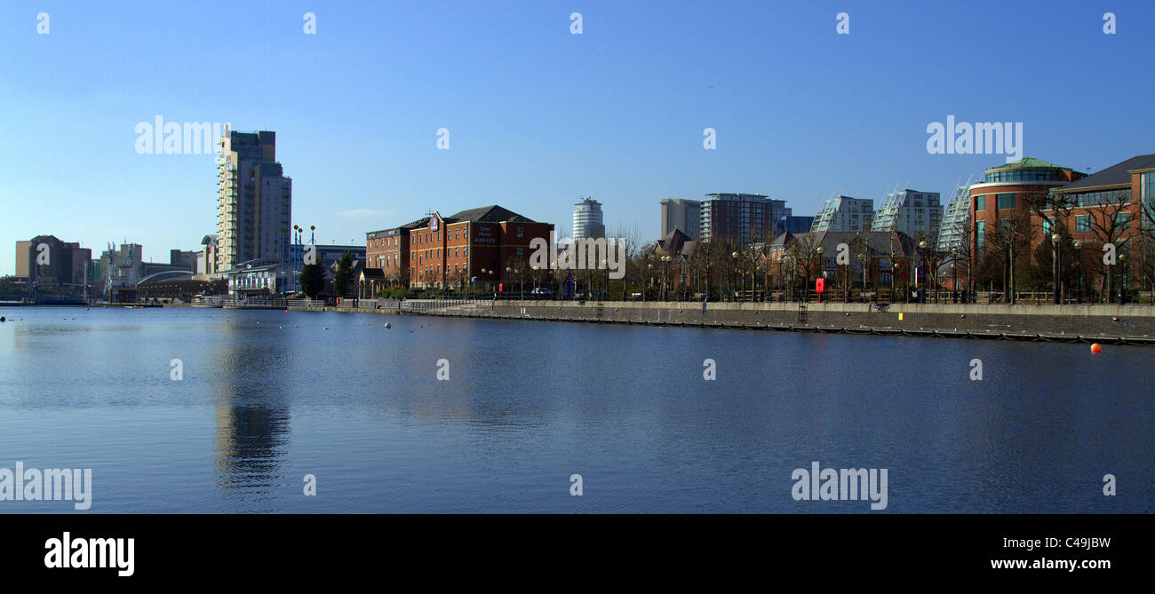 Bassin Ontario Salford Quays. Salford Angleterre. Banque D'Images